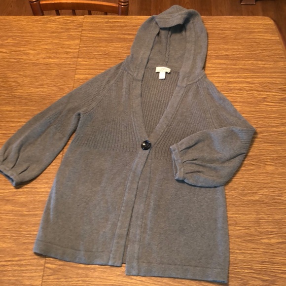 single button sweater